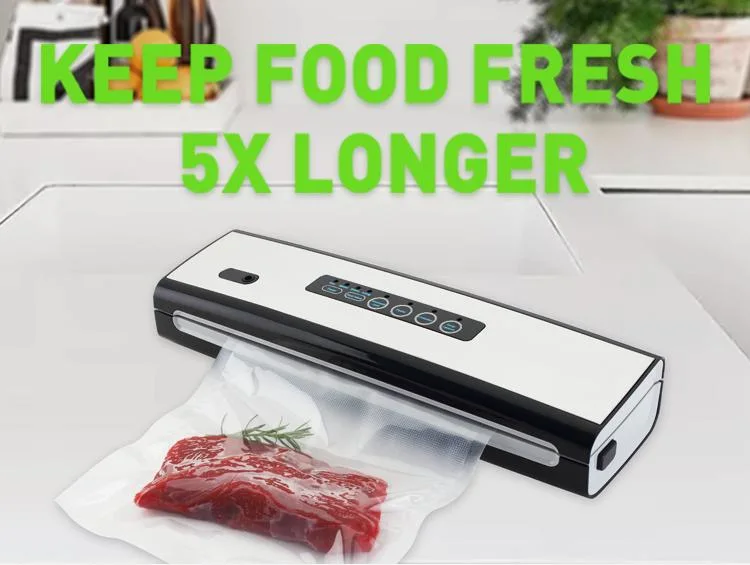 Professional Small Household Multi-Functions Stainless Steel Vacuum Food Sealer for Home Tabletop Tea Packet Sealing Machine Vacuum Sealer for Fresh Food