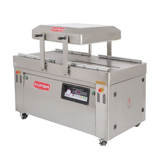 KunBa Dz-600 Double Chamber Vacuum Sealer Packaging Machine for Apparel Food Beverage Commodity Chemical