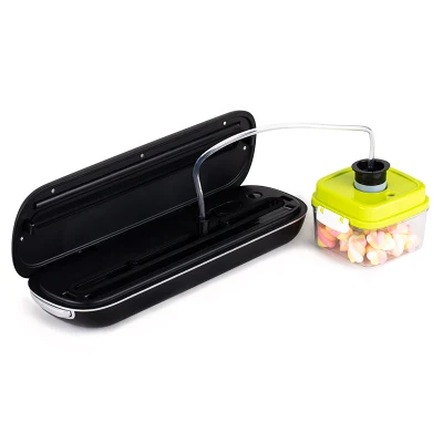 Ootd Multifunctional Slim Built-in Bag Cutter Vacuum Food Saver Sealer Packing Machine