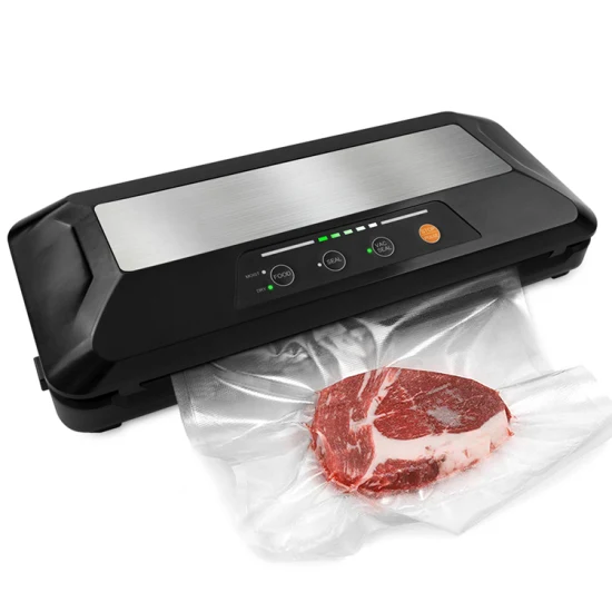 Factory Direct Selling Price Beautiful Vacuum Sealer Dry and Wet Food Settings with Built-in Knife Entry Kit and Inching Control