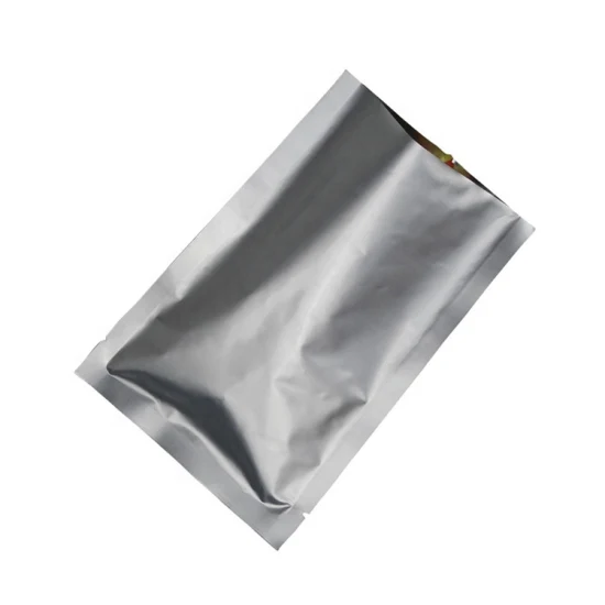 Custom Resealable Heat Seal Aluminum Foil 3 Sides Sealing Food Vacuum Sealing Bag with Tear